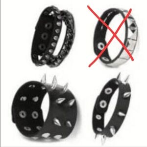Spike bracelet bundle of Two